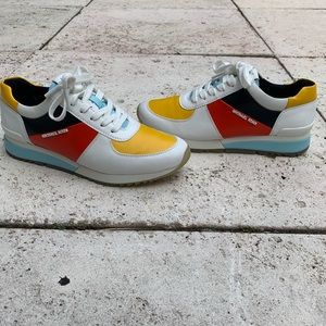 NWOT Michael Kors Allie Multi-Color Sneakers